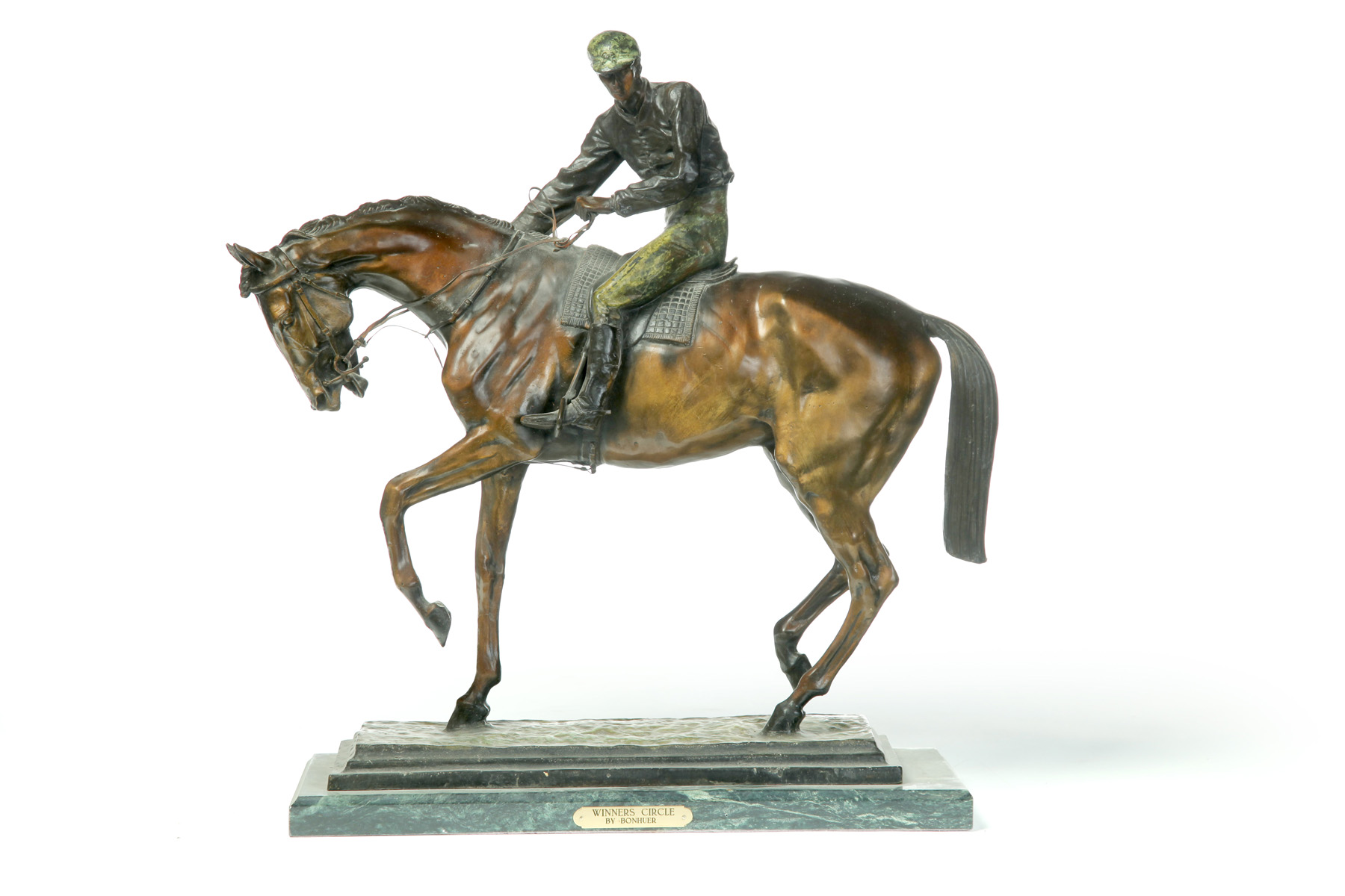 Appraisal: WINNER'S CIRCLE BRONZE AFTER ISIDORE BONHEUR FRANCE - Signed on