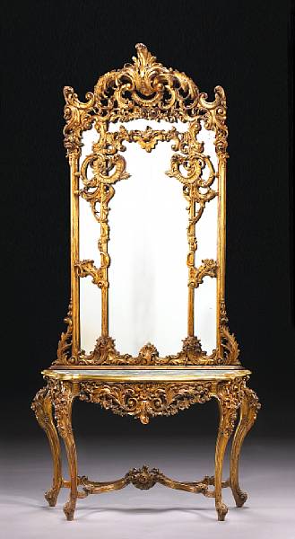 Appraisal: The mirror with marginal rectangular plates within molded borders and