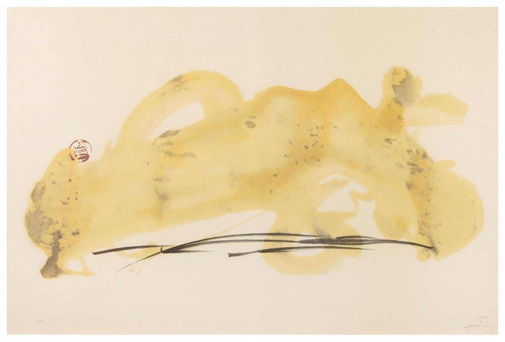 Appraisal: Antoni Tapies Spanish - Vernis Paysage Antoni Tapies Spanish -