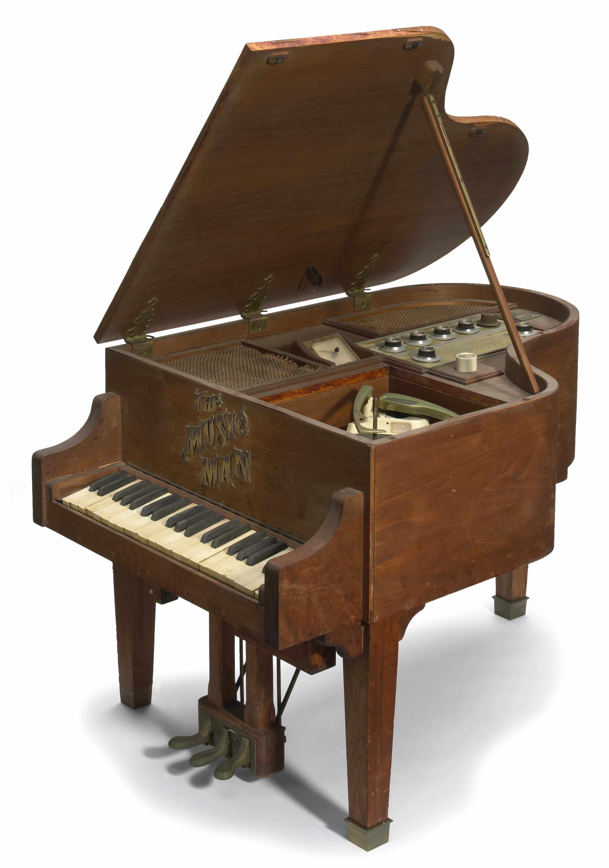 Appraisal: A diminuitive piano case celebrating ''The Music Man'' encasing a