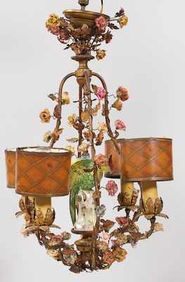 Appraisal: An Unusual Vintage Chandelier ca Apprx H overall x -