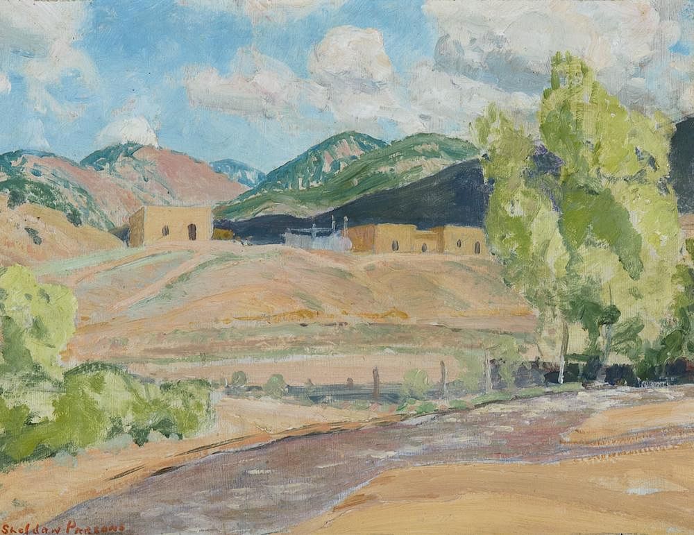 Appraisal: Springtime Santa Fe by Sheldon Parsons Sheldon Parsons - Springtime