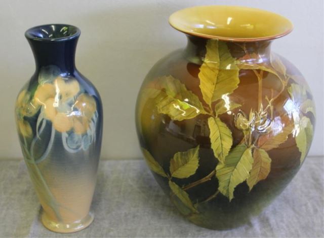 Appraisal: Rookwood Art Pottery Vases Includes one artist signed style and