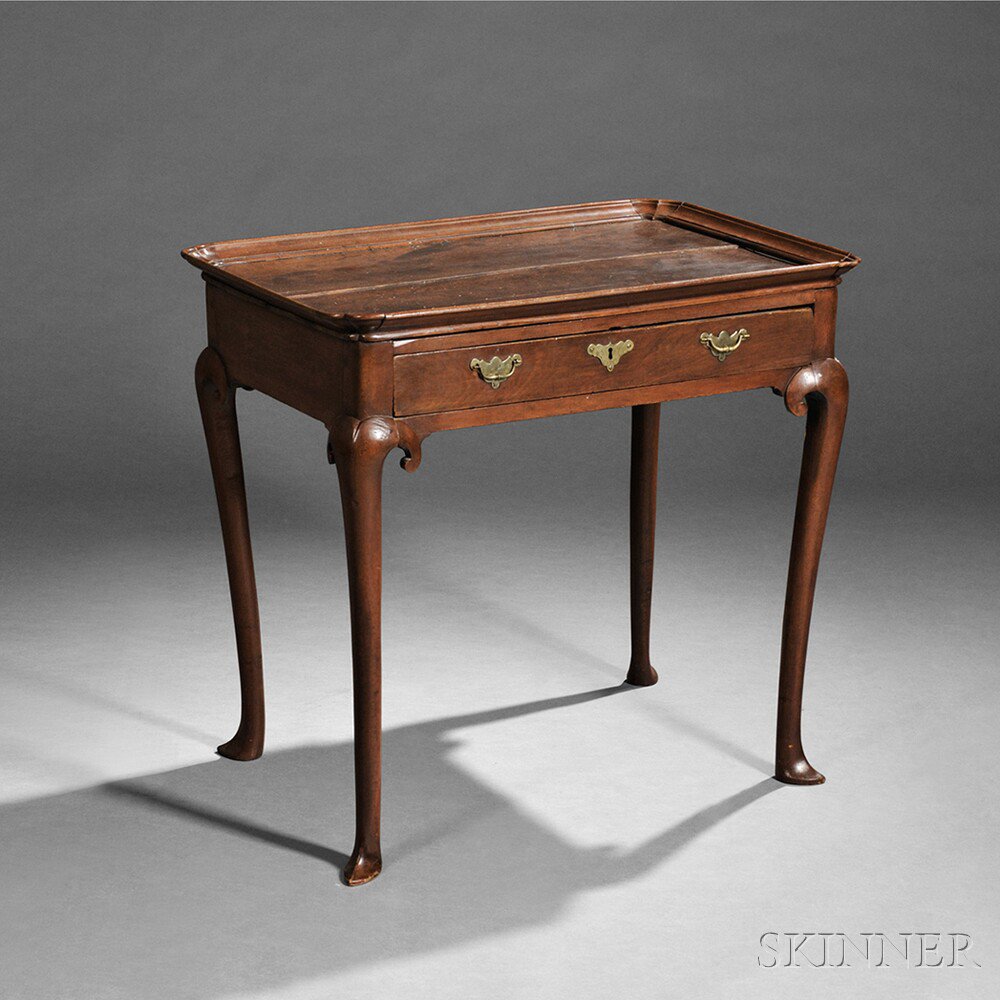 Appraisal: Cherry Tea Table southeastern New England early th century the