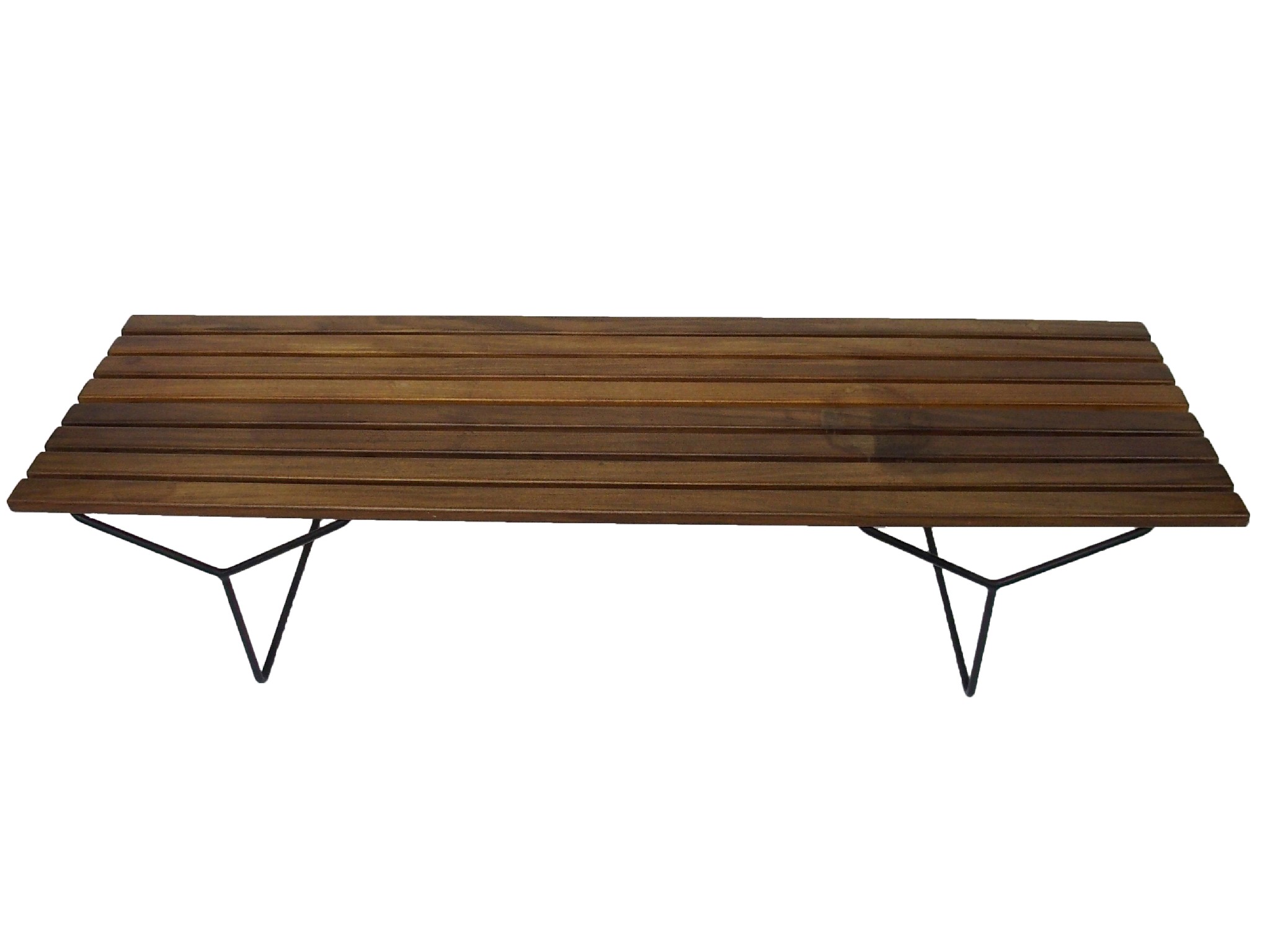 Appraisal: A Robin Day for Hille Interplan bench with eight mahogany