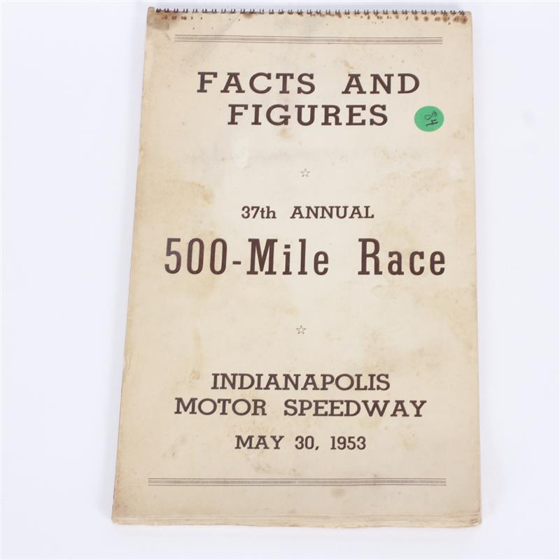 Appraisal: Hand-typed Information for the Indianapolis Race Contains Historical data about