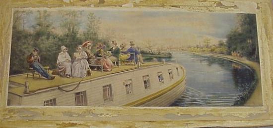 Appraisal: Edward Lamson Henry - Boating Down Canal highly detailed hand-colored