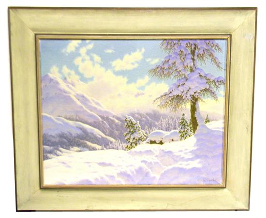 Appraisal: Ivan Fedorovich Choultse Russian - Jour d' hiver Haut-Engadine oil