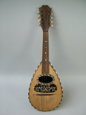 Appraisal: A Neapolitan Mandolin bearing a label 'Francesco Donadoni' The sound