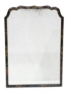 Appraisal: Georgian style chinoiserie decorated mirror Georgian style chinoiserie decorated mirror