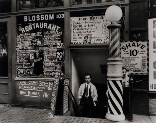 Appraisal: ABBOTT BERENICE - Blossom Restaurant New York Silver print x