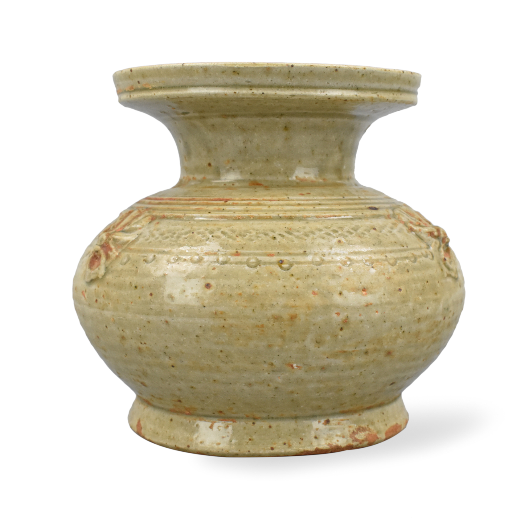 Appraisal: A Chinese yue ware celadon jar dating from the Jin