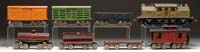 Appraisal: LIONEL STANDARD GAUGE ELECTRIC FREIGHT SET Consisting of electric locomotive