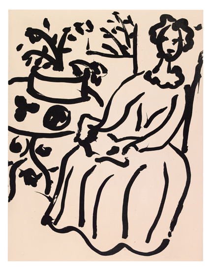 Appraisal: HENRI MATISSE Marie-Jos en Robe jaune Aquatint on cream wove