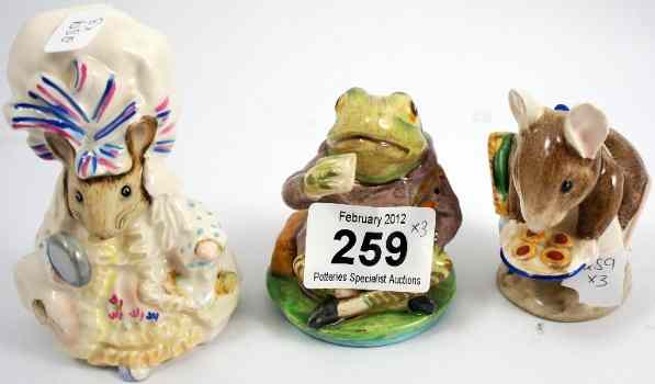 Appraisal: Beswick Beatrix Potter Figures Apply Dapply Mr Jeremy Fisher and