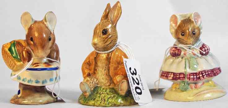 Appraisal: Beswick Beatrix Potter Figures Apply Dapply Benjamin Bunny Sat on