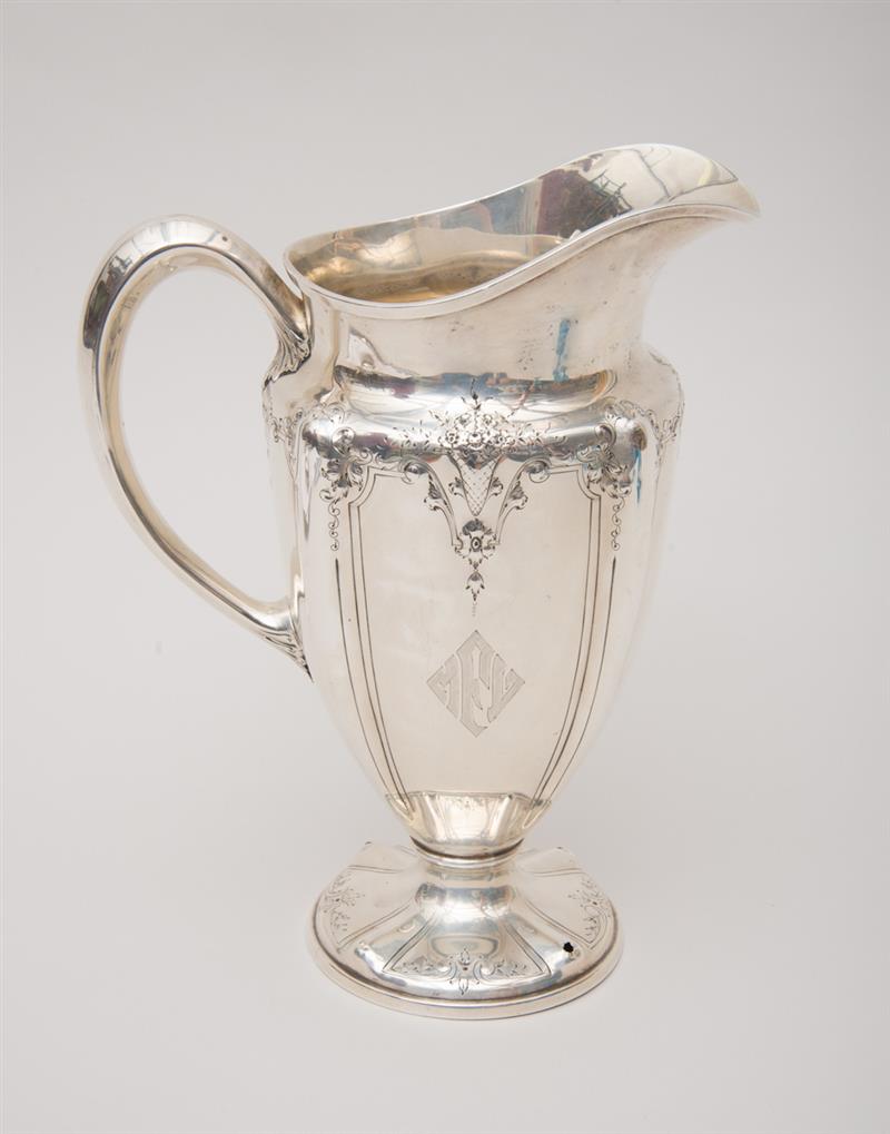 Appraisal: INTERNATIONAL SILVER CO SILVER HANDLED WATER PITCHER EARLY TH CENTURY