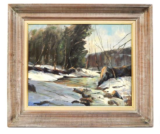 Appraisal: Fred MacNeill American th st C oil on artist's board