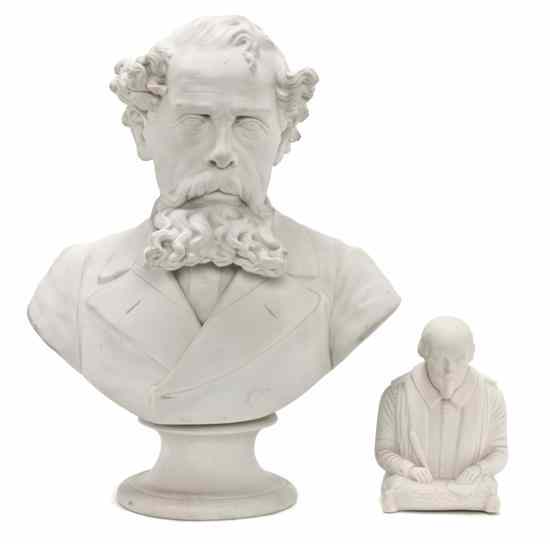 Appraisal: A Parian Ware Bust William Wood Gallimore depicting a bearded