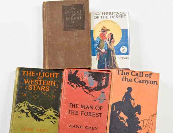 Appraisal: Zane Grey Western Titles Including First Editions Lot of Grey