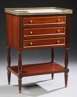 Appraisal: French Louis XVI Style Carved Mahogany Ormolu Moun French Louis