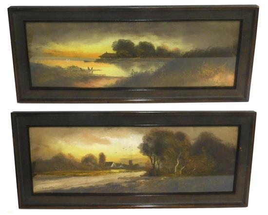 Appraisal: Two William Henry Chandler American - pastels on paper each