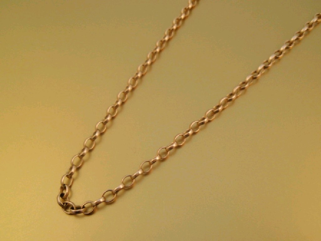 Appraisal: A belcher link neck chain cms g yellow metal