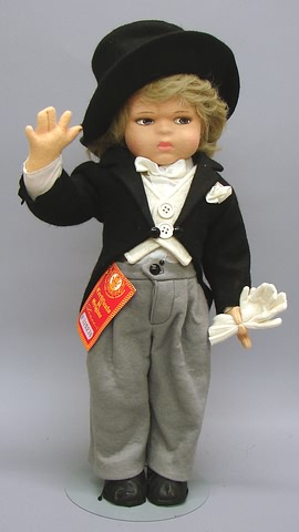 Appraisal: MINT Lenci Lazzaro boy doll with blonde synthetic hair All