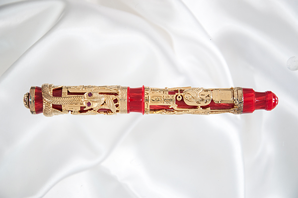 Appraisal: This vermeil Montegrappa Luxor Red Sea is number in a