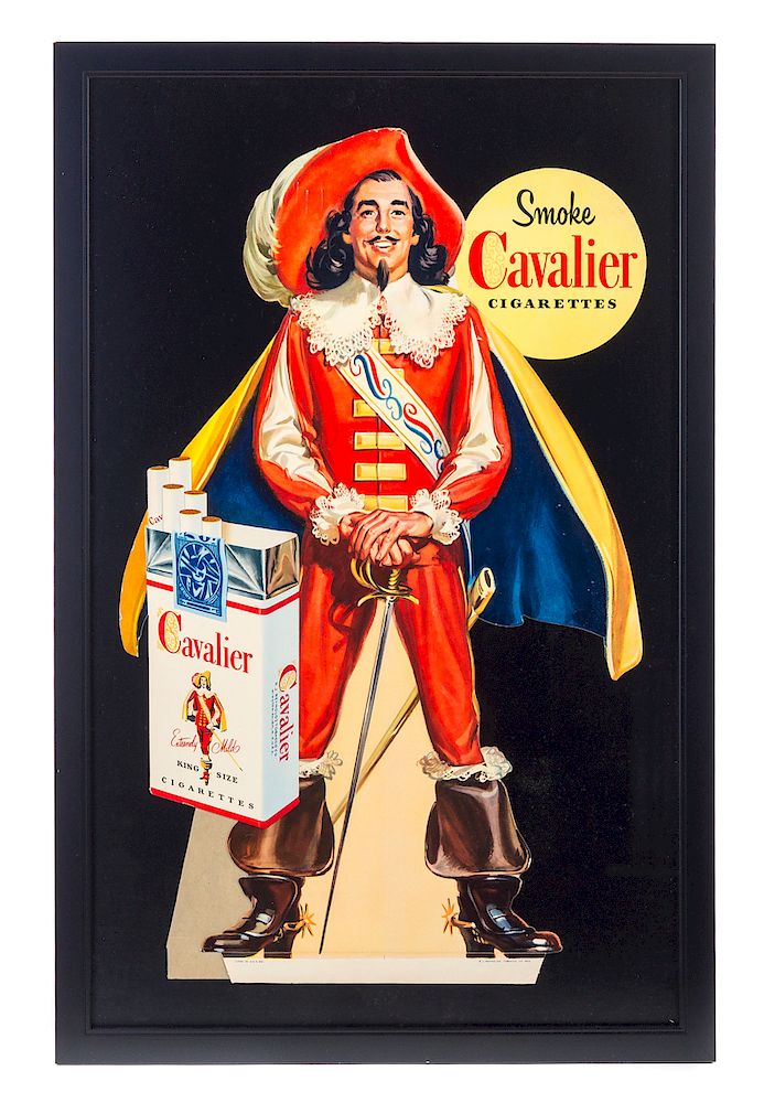 Appraisal: Smoke Cavalier Cigarettes Advertising Store Display Good original condition Please