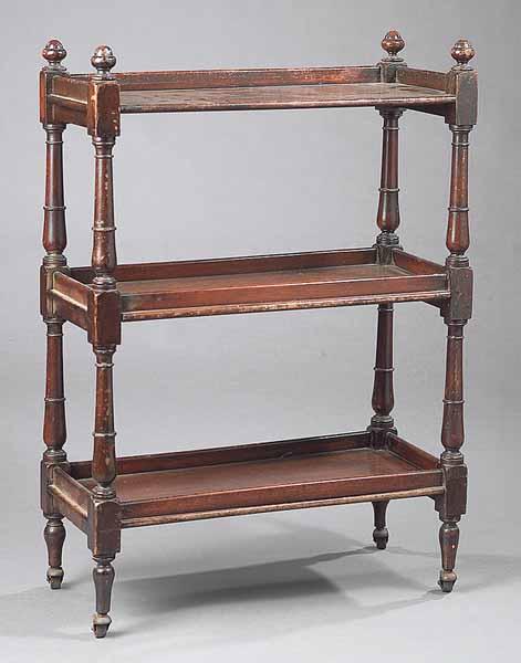 Appraisal: A William IV Mahogany Diminutive Dumbwaiter c having three molded