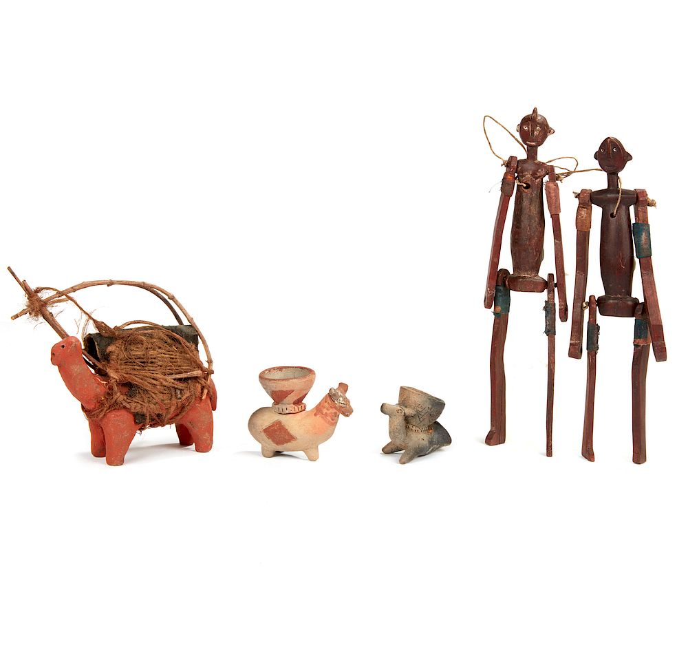 Appraisal: Nyamwezi Tabora Tanzania Marionettes Two Tonga Zimbabwe Pipes and Kenya