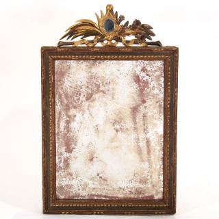 Appraisal: Antique Louis XVI paint decorated mirror Antique Louis XVI paint