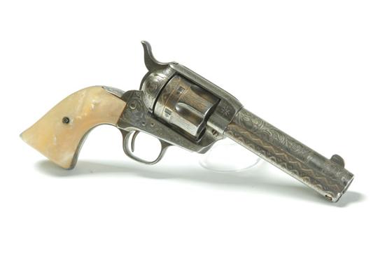 Appraisal: ENGRAVED COLT SINGLE ACTION ARMY REVOLVER caliber six-shot cylinder ''