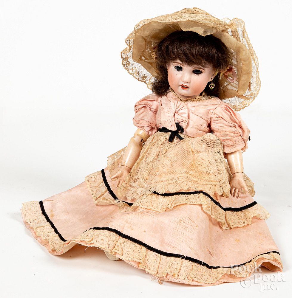 Appraisal: French SFBJ Paris bisque head doll French SFBJ Paris bisque