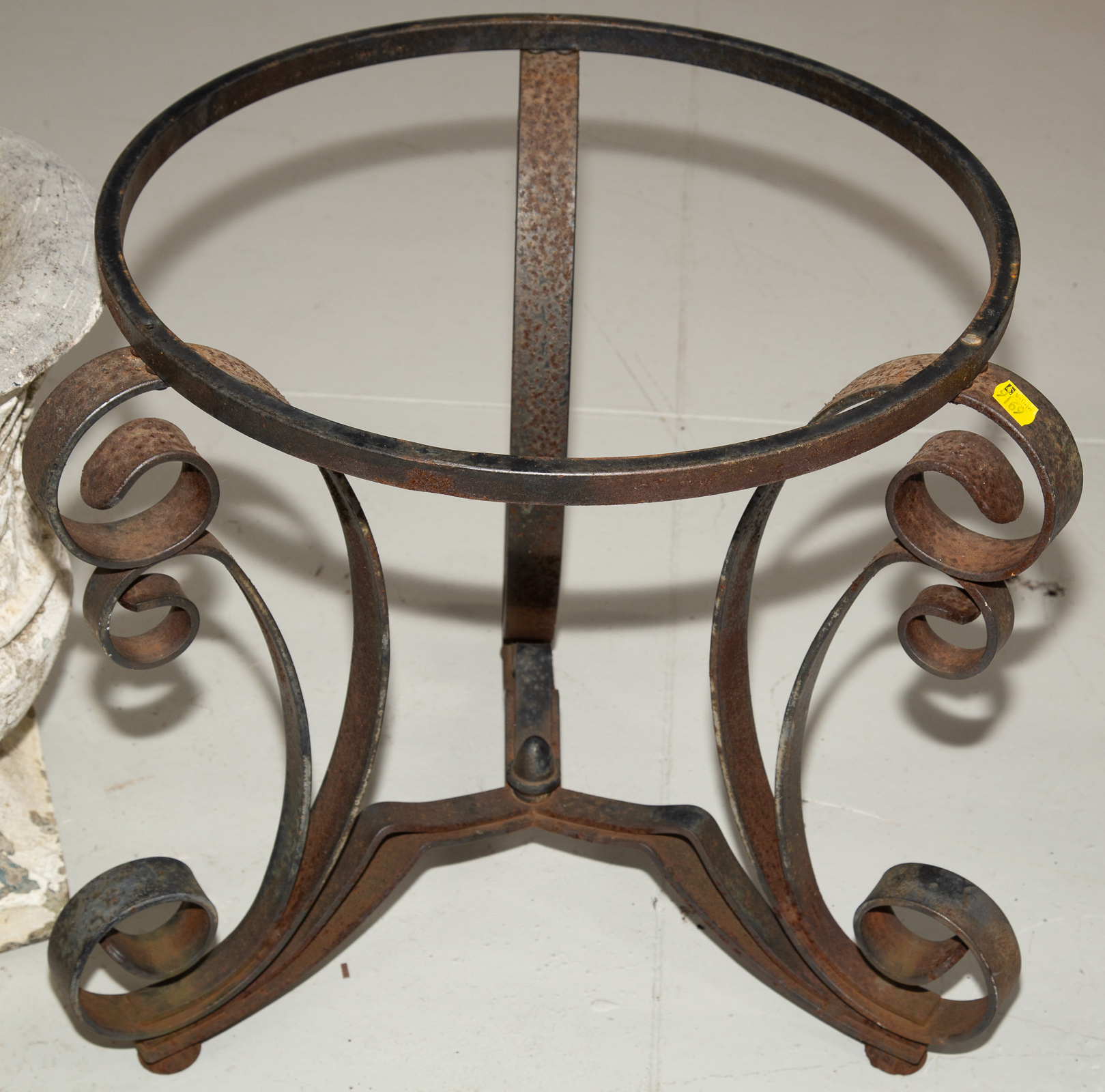 Appraisal: WROUGHT IRON TABLE BASE in H