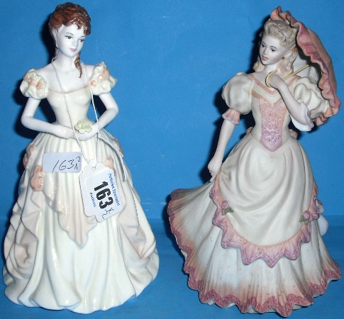 Appraisal: Coalport Figures Victoria Gardens And Karen