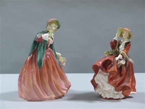 Appraisal: TWO ROYAL DOULTON FIGURINES OF YOUNG LADIES The first entitled