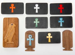 Appraisal: Talisman Cornwall Alan Warner ca Six tablets of different colors