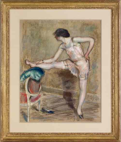 Appraisal: Carroll S Tyson American - pastel of a ballet dancer