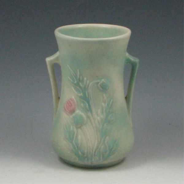 Appraisal: Hull Thistle Vase green marked - '' USA excellent condition