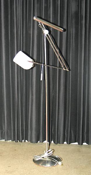 Appraisal: A Reggiani chrome and painted metal adjustable floor lamp Reggiani