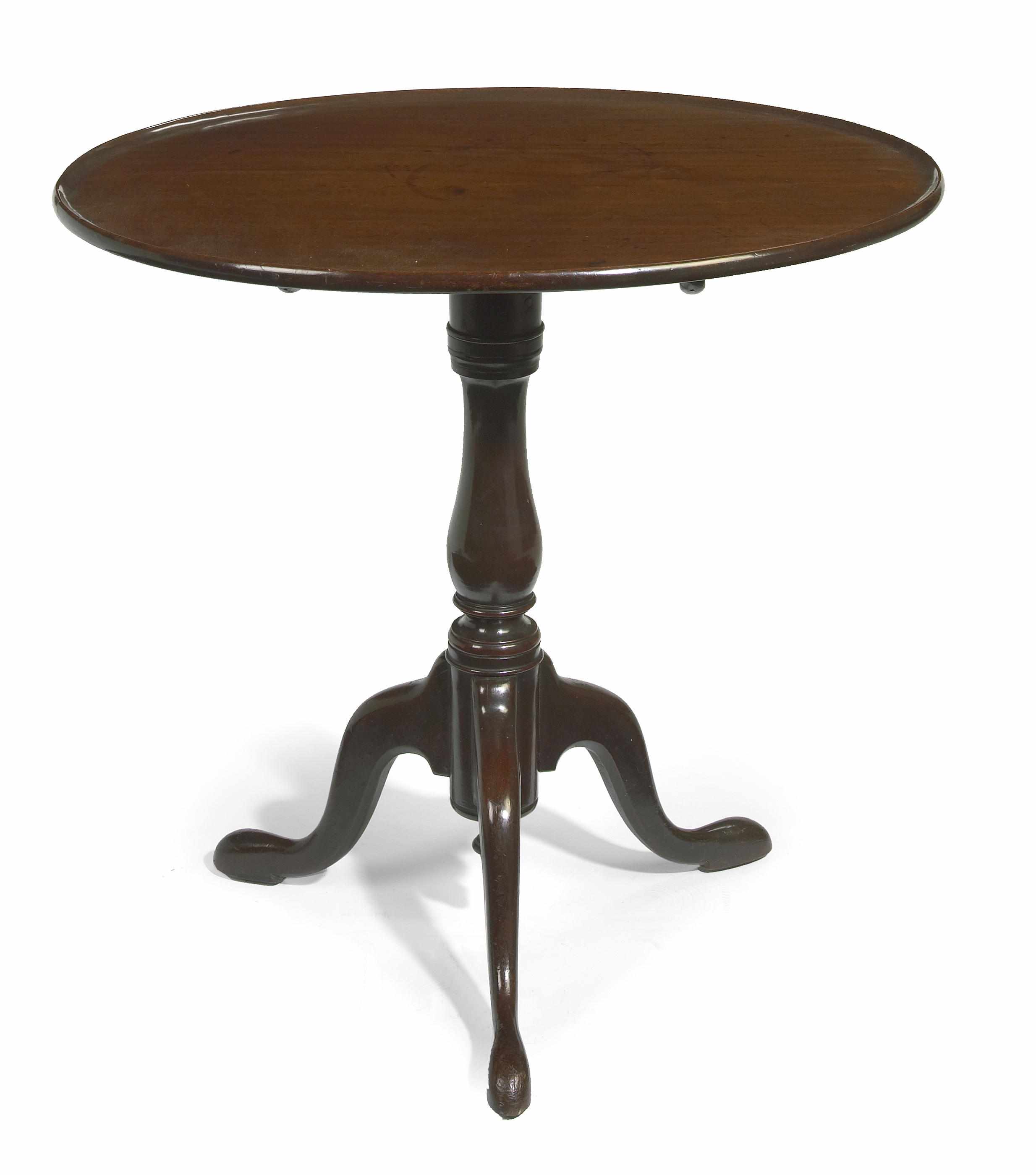 Appraisal: A George III mahogany tilt top tripod table fourth quarter