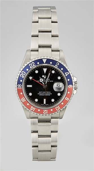 Appraisal: Rolex GMT-Master II Ref Oyster Perpetual Pepsi Stainless Steel manufactured