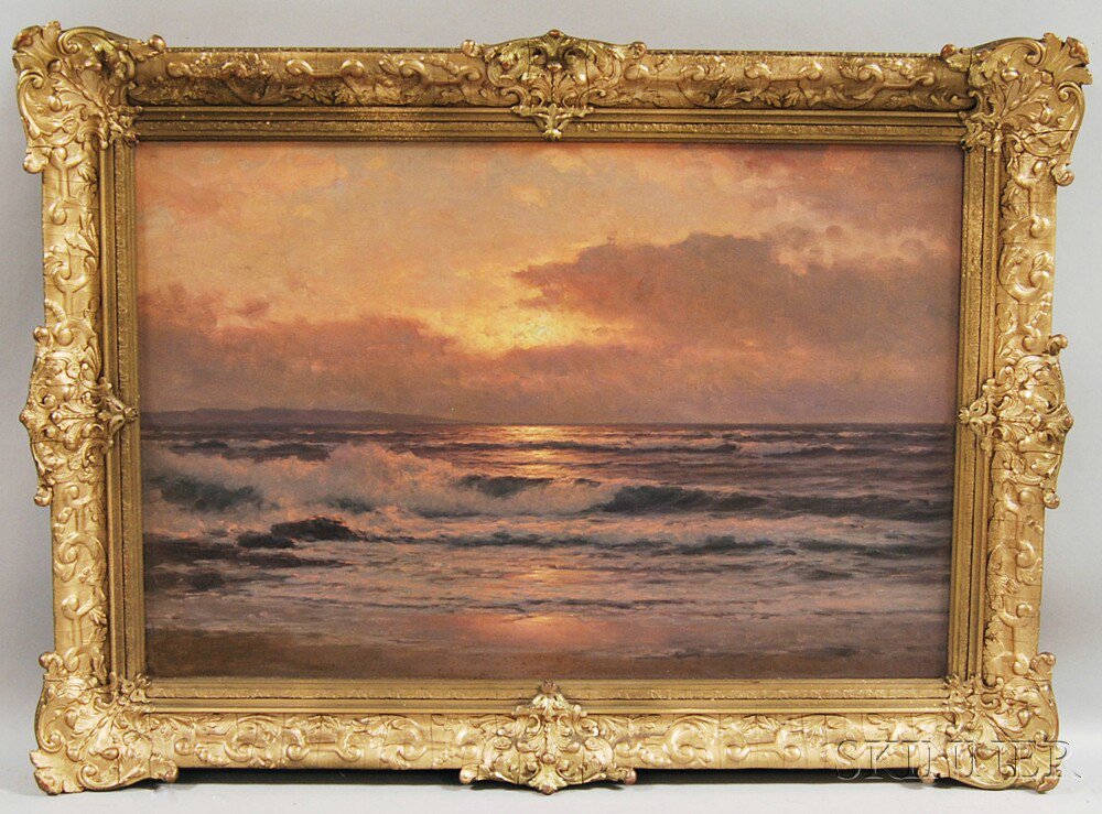 Appraisal: Carl Kenzler German th th Century Sonnen Untergang-Nordsee Sunset Over