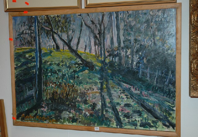 Appraisal: ADRIAN KERFOOT LANDSCAPE OIL ON CANVAS