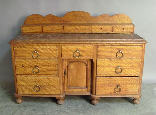 Appraisal: Canadian butternut sideboard th c h x l