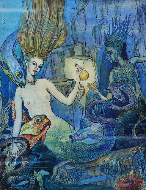 Appraisal: CIRCLE OF EDMUND DULAC - The 'Little Mermaid' from the