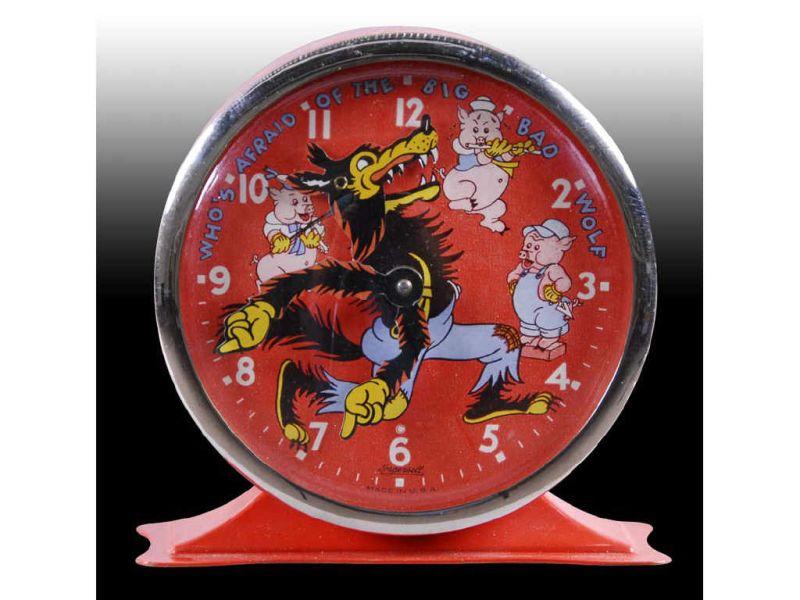 Appraisal: Ingersoll Walt Disney Three Little Pigs Alarm Description - ''