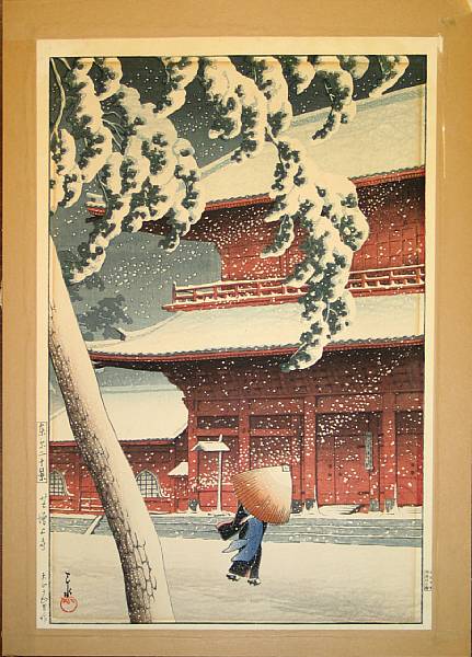 Appraisal: Kawase Hasui - One modern print From the series Twenty